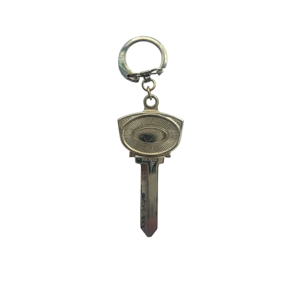 Vintage Lincoln Mercury North Florida Jacksonville Key Blank Keychain Pull Apart